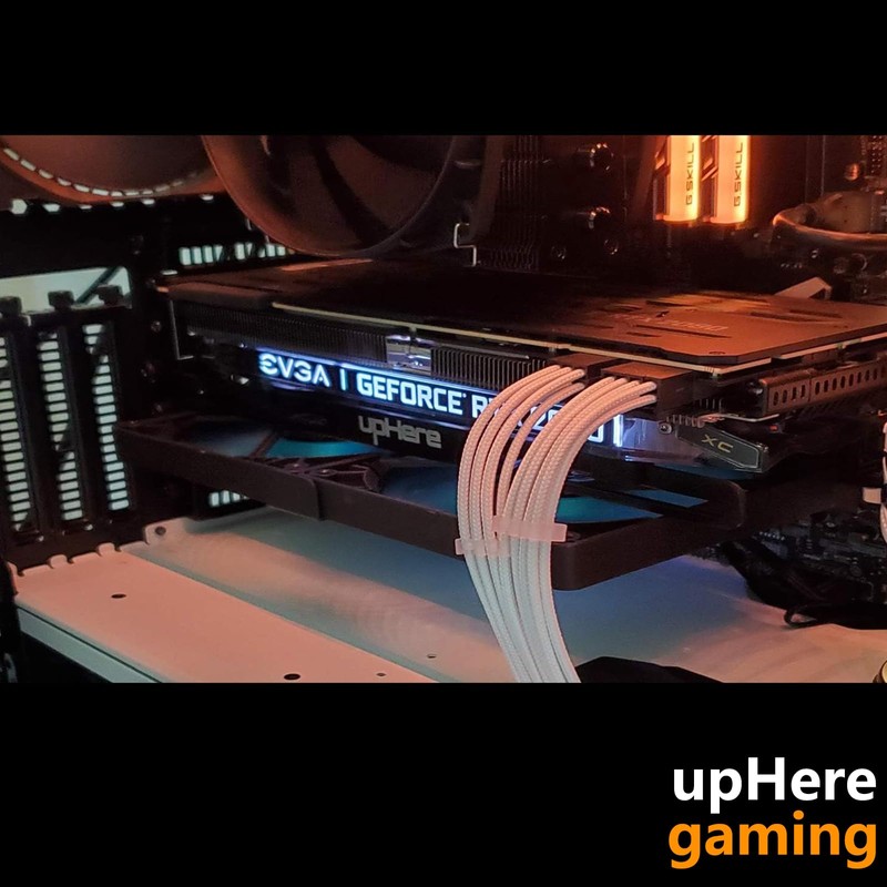 upHere gaming Grafikkarten Halterung,Grafikkarten Halter/Holster-Halterung, Eloxiertes Luft- und Raumfahrt-Aluminium, Einzel-