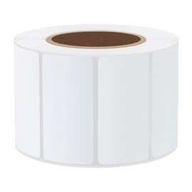 Hybsk 2x1 inch Direct Thermal Labels for Barcodes, Address, Compatible with Rollo Label Printer & Zebra Desktop Printers (2"x1",2 Rolls White)