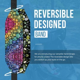 Universal Phone Straps for Secure Handling | Slim Comfortable & Easy to use | Adjustable Phone Straps | Phone Hand Straps for Phone Cases | Wireless Charging Compatible-Gemstone