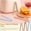 3-Pack Mini Silicone Tongs for Cooking and Serving