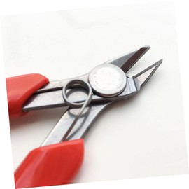 Gadpiparty 1PC Stainless Steel Diagonal Nose Pliers Multi Purpose Wire Cutters with Non Slip Handle for DIY Projects Jewelry Making and Household Use Red