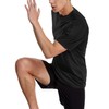 Workout Shirts for Men Dry Fit Athletic Running Shirt Moisture