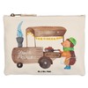 Mr. & Mrs. Panda Make-Up Bag Hedgehog Chestnuts, White, Hand