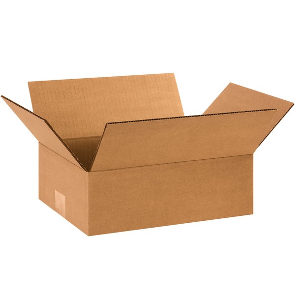 BOX USA Shipping Boxes Flat 12"L x 9"W x 4"H,