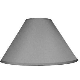 Empire Cotton Coolie Lamp Shades for Table Lamps and Pendant Ceiling Lights - 30cm Dia (Grey)