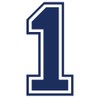 Applicable Pun Varsity Number 1 - Vinyl Decal - Dark