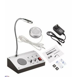 Unbranded Dual-Way Window Glass ​Counter Intercom Interphone Speaker System Hospital/Offic