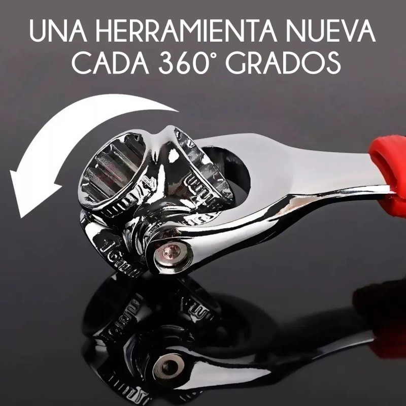 Alopor Llave De Tuercas Multiuso 48 En 1 Con Giro
