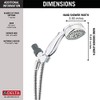 DELTA FAUCET 75701C 7-Setting Hand Shower, Chrome