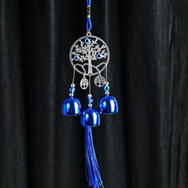 Crocon Evil Eye Hangings Unique Outdoor Crystal Tree of Life with Dream & Window Hanging for Mom Women Men & Good Luck Charm for Doorways Walls & Cars Chakra Décor Size : 12.99 inch.