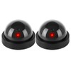 Dummy Dome Security Camera with Flashing Red LED Light Indoor