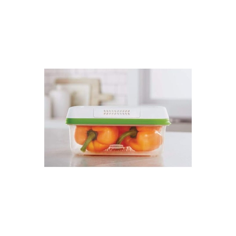 Rubbermaid FreshWorks Produce Saver, Large Storage Containers With Lids, Pack