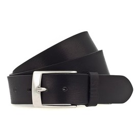 H.I.S 40 mm Men's Leather Belt W85 Black - Can be Shortened, black