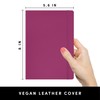 PAPERAGE Blank Journal Notebook, (Raspberry), 160 Pages, Medium 5.6 in