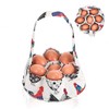 DOPENSPI Egg Collection Basket, Egg Bag with 7 Pockets, Fabric