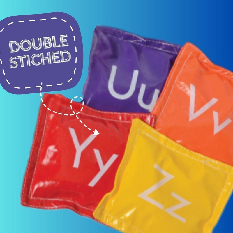 Constructive Playthings Alphabet Bean Bag Set for All Ages, 26