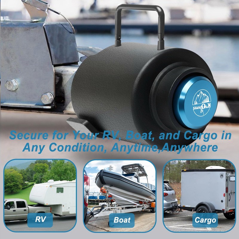 Kaowuzz Trailer Lock, Heavy Duty Trailer Ball Lock Fits 2