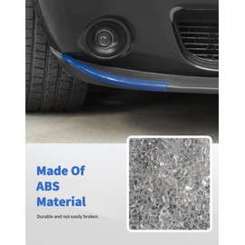 DSWSQ Front Shovels Cover for 2015-2024 Dodge Challenger SXT Front Deflector Spoiler Bumper Lip Body Shovels Bumper Exterior Decals Sticker Accessories (Blue)