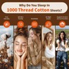LBRO2M 1000 Thread Count 100% Egyptian Cotton Sheets Set King
