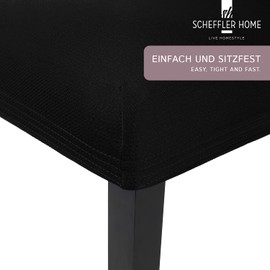 Scheffler Home Mia Stretch Chair Cover Elastic Microfibre Stretch Cover with Elastic Strap