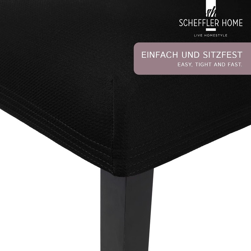 Scheffler Home Mia Stretch Chair Cover Elastic Microfibre Stretch Cover