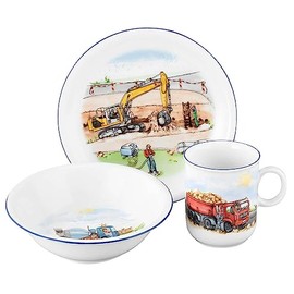 Seltmann Weiden Compact Children's Set of 3 W Round On Construction Site