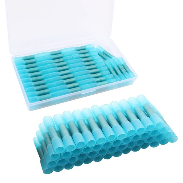 QitinDasen 60Pcs Heat Shrink Butt Connectors, Heat Shrink Wire Connector