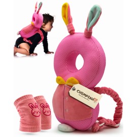Baby Backpack Head Protection - Rabbit, Wide Size Cushion, Effective Baby Fall Back Head Protector Cushioning, Superior Head Protector for Baby Walking