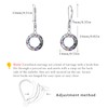 Celtic Earrings Women's 925 Silver Crystal Celtic Hoop Earrings for