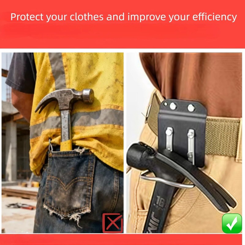 Hammer Holder,Hammer Holder for Belt,Hammer Holster,Compatible with Claw Hammer, Hatchet
