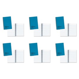 National Brand Kolor Kraft Cover Notebook, College, Blue, 1-Subject, 9.5 x 6 Inches, 80 Sheets (33560), 6 Packs