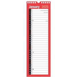 2025 Calendar,Planners & Personal Organisers, Wall Planners,Holidays and Notable Dates,Wall Planner Spiral Bound for Home Business Office School (Slim Calendar)