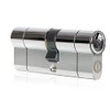 Security Anti-Snap Euro Lock Cylinder-Brass Replacement Lock Barrel (Chrome, 60mm(30/30))