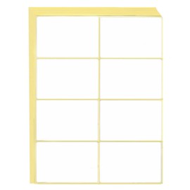 Lxtness 120 Stück 50x75mm Etiketten Selbstklebend zum Beschriften, Universal Aufkleber Etiketten Haushaltsetiketten Tiefkühletiketten Adressetiketten für Flaschen, Aktenordner, Glasboxen, Büro, Küche