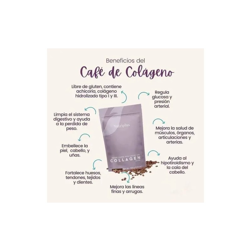 Set De Café De Achicoria Con Colágeno Gel Paprika Y