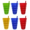 Arrow Plastic Sip-A-Tumbler/Cup with build in straw, 22 Oz/ 650