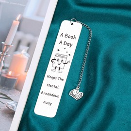 Bookmarks for Women Men Stocking Stuffers for Teens White Elephant Gifts for Adults Book Marks for Reading Kids Book Club Inspirational Reader Bookish Reading Gift Metal Bookmarks Reading Accessories