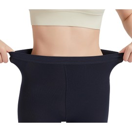 MGANG Medical Compression Pantyhose for Women & Men, Footless Waist High Compression Stockings Opaque, 20-30 mmHg Support Pantyhose, Firm Support Hose for Edema, Varicose Veins, Nursing, Navy Blue M