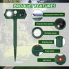 4 Pack Solar Animal Repellent Ultrasonic Cat Deterrent Outdoor Deer