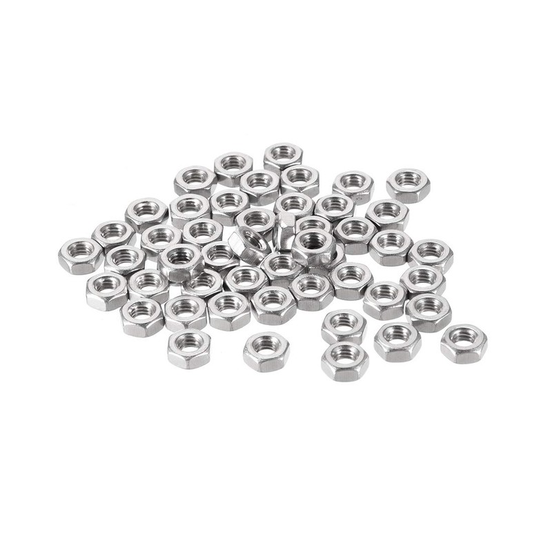 uxcell Hex Nuts, M4x0.7mm Metric Coarse Thread Hexagon Nut, Stainless