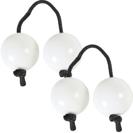 SHINENISM Pachica Percussion Shaker Ethnic Musical Instrument Set of 2 Patica Maracas Percussion Hobby (White)