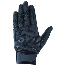 DeMARINI WTABG0702S Baseball Batting Glove (Ambidextrous Use) (High School Baseball Compatible) Black