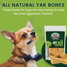 FURFUEL Yak Cheese Himalayan Dog Chews – Premium Dog Treats, High Protein Puppy Treats, All Dog Treat, Long-Lasting Dental Chews for Dogs, Training Treats for Dogs - Rawhide Free Dog Chews (10 Pack)