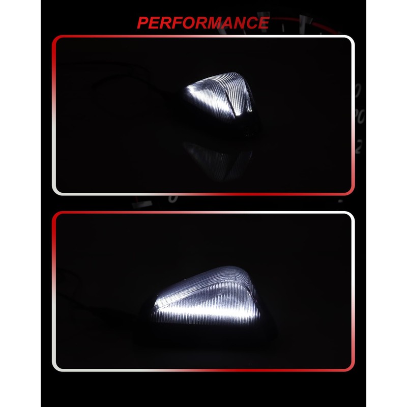 MODIPIM - 5 luces LED delanteras de techo ahumado para