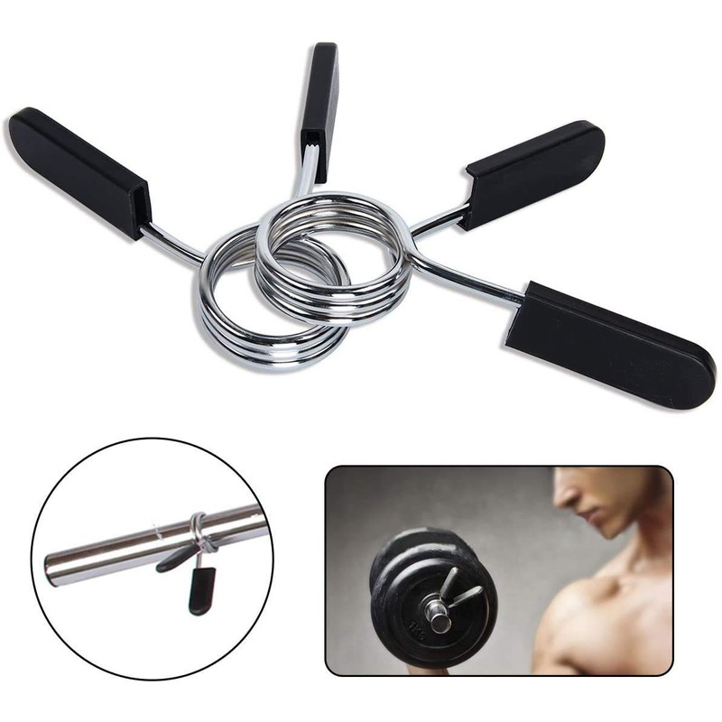 Voarge Dumbbell Bar Spring Lock Pack of 4 Weight Lever