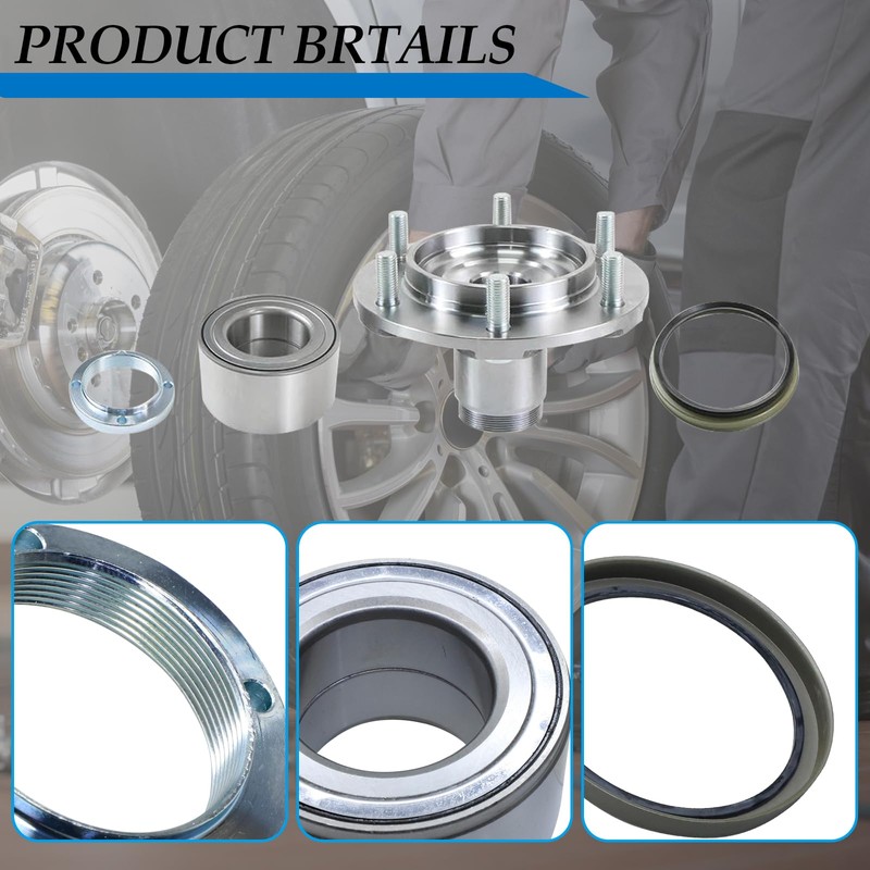 Front Wheel Hub Wheel Bearing Kit WH5170112W Compatible with 1999-2004