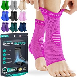 Modvel Foot & Ankle Brace Socks for Sprained Ankle Compression Sleeve - Foot Support for Women & Men - Tendonitis & Arthritis Ankle Brace Sports Running, Torn Ligaments & Women Stabilizing Ankle Wrap