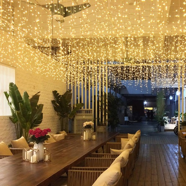 GTSYDING LED Window Curtain String Lights, Christmas Lcicle Lights 13Ft