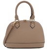 Zip-Around Saffiano Classic Dome Satchel (Travertine)