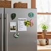 12 pcs Leaf Shaped Fridge Magnets, Plant Themed Decorative Acrylic